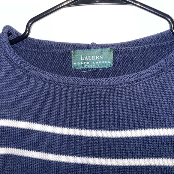 Lauren Ralph Lauren Navy Striped Sweater - Picture 4 of 4